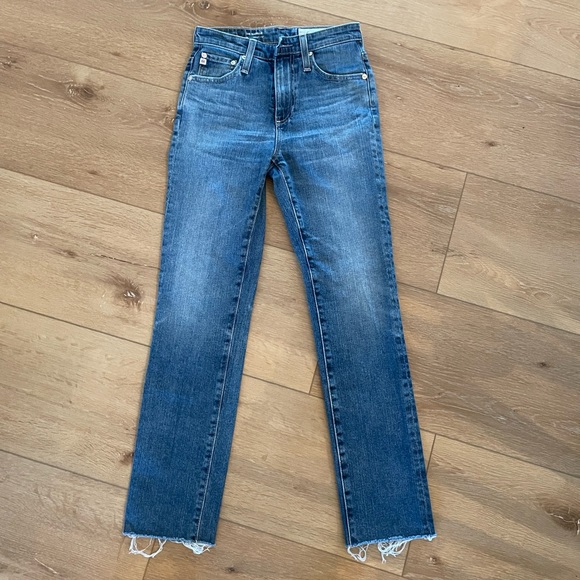 AG Isabelle High Rise Straight Crop. Raw Hem. Size 23 - Picture 4 of 13